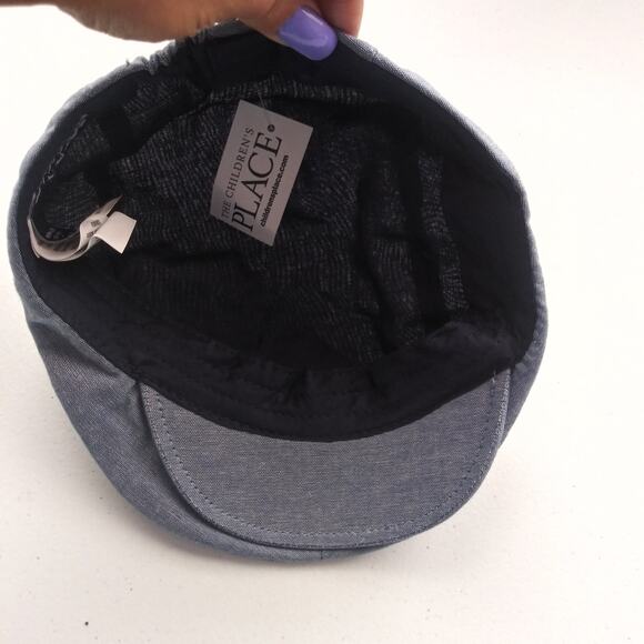 The Children’s Place Toddler Boys Chambray Newsboy Hat - Chambray Size M/L - Picture 4 of 9